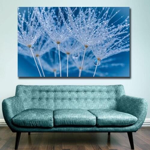 Fashion Printing Plant with Dew Oil Painting Home Decor on Canvas Modern Wall Art Canvas Print Poster Canvas Painting Unframed