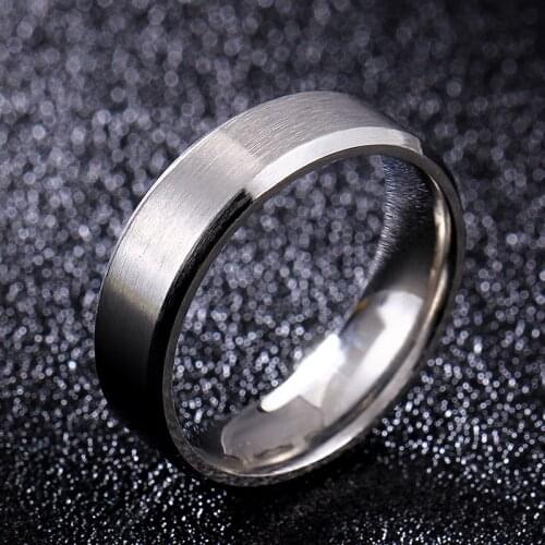 MOREDEAR 3 4 6 8mm Dull Polish Silver Color Titanium Ring For Men amd Women Customize Ring Engraved Ring Custom Photo Ring
