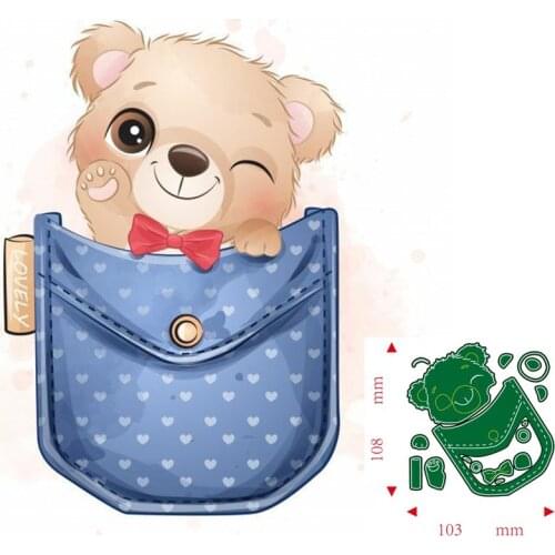 Metal Cutting Dies Animal bear DIY Scrapbooking Paper Cards Decorative Craft Embossing