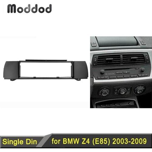 One Din Fascia for BMW Z4 (E85) 2003-2009 Radio DVD Stereo Panel Dash Mounting Installation Trim Kit Face Frame