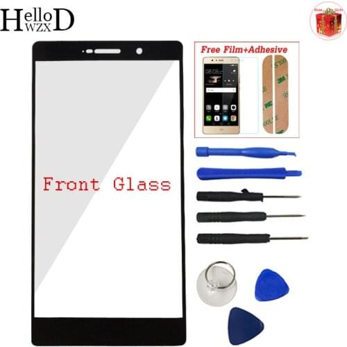 Front Glass For Huawei P8 Max Front Outer Glass Screen Panel Touch Screen (No Digitizer) Free Adhesive + Protector Film Gift