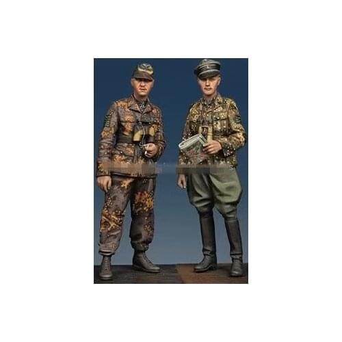 1/35 Resin Figure Model kits 2 Figures Unassambled Unpainted 390