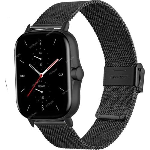 Amazfit GTS Strap For Xiaomi Amazfit GTS 2 Mini 2E 20mm Band Bracelet Metal Belt GTS2 For Smart Watchband Accessories