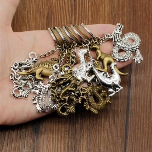 Retro Accessory High Quality Keys Dinosaur Car Keychain Key Handmade Gift For Dad