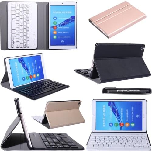 Removable Wireless Bluetooth Keyboard Stand Leather Cover Case For Huawei MediaPad M5 Lite 8.0 T5 8 JDN2-W09/AL00 Honor Pad 5 8"