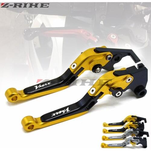 For Yamaha V-MAX VMAX 1200 1990 - 2007 Foldable Extendable Brake Clutch Levers 1997 1998 1999 2000 2001 2002 2003 2004 2005 2006