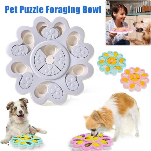 Dog Food Feeder Bowl Food Toy Interaction Toys Smart Puzzle Puppy Training Games PR Sale