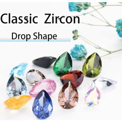 Astrobox Zircon Stone Sewing On Crystal Stone High Quality Pointback Drop Loose Crystal Rhinestone DIY Clothing Accessories