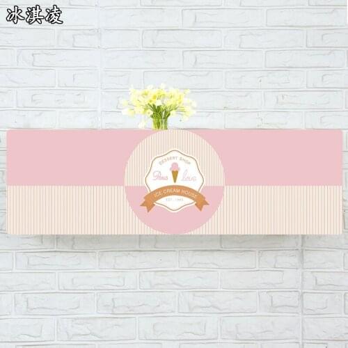 Indoor Air Conditioner Cover Wall Mounted Decorative Hood 74 79 81 83 86 89 95 105 x 30 x 20cm Ice Cream Pink
