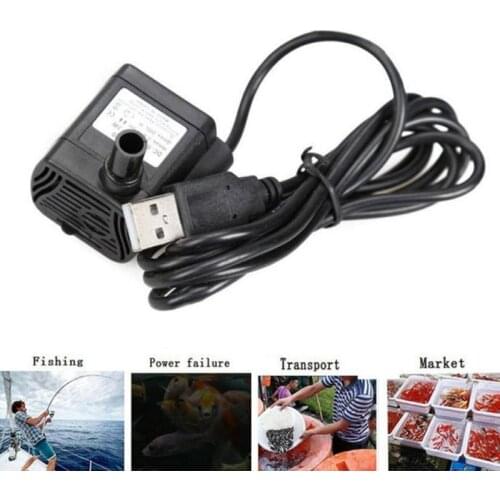 Water Pump For Fish Tanks Aquarium Fountain AC 220V Fish Tanks USB Powered Water Pump Submersible Small Accessories