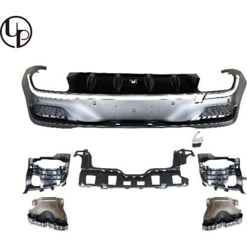 High performance 2020year new style PP rear bumper stainless steel exhaust tips for C167 GLE 63 coupe style rear bumper