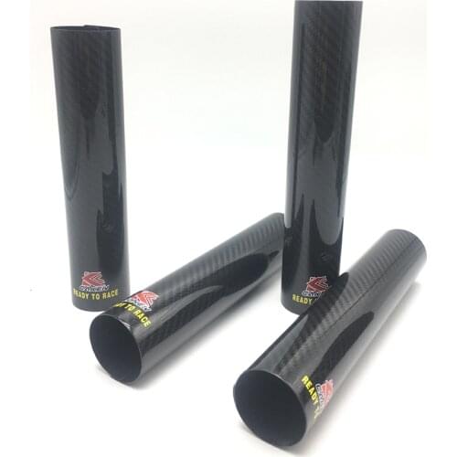 Motorcycle 45-52MM Universal Carbon Fiber Fork Guard For KTM Honda Yamaha Kawasaki Suzuki EXC SX XC XCF EXCF XCW CR XR 125-530