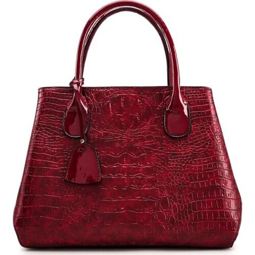 Women Crossbody Bag Fashion Handbag Casual Tote Female Messenger Bags Shoulder Top-Handle Purse PU Leather 2018 New Black Red