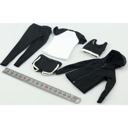 1/6 scale female casual sportswear suit FA007 clothes yoga clothes girls full set of clothes suitable for removable doll models