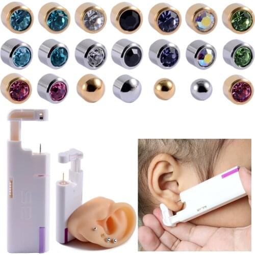 1PC 20G Fully Automatic Disposable Safe Sterile Ear Piercing Unit Piercing Gun Piercer Tool Earrings Stud Body Jewelry
