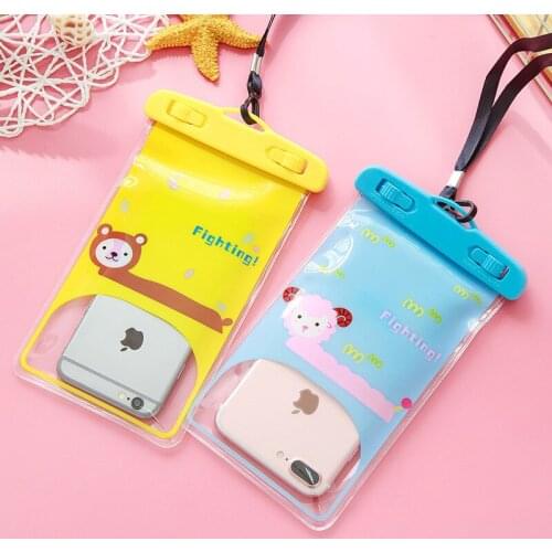 1PC multicolor Waterproof Bag Phone Pouch Cover Mobile Case Beach Outdoor Swimming Pool Snorkeling Bag for Mobile Phone