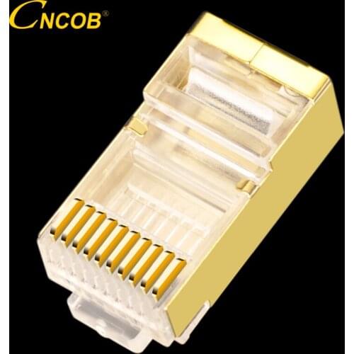 10pcs RJ48 Stranded Connectors Industrial Rg50 Crystal Plug Modular for 10P10C Cables