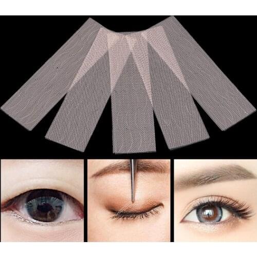 120 pcs s Double-fold Eyelid Sticker Lace Fiber Narrow TapeEye Gauze mesh lace stick Stealth double fold Beauty Big Eyes Make up