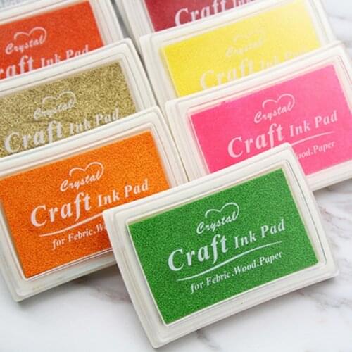 15 Colors Oil Based Ink pad Inkpad Handmade DIY Craft Finger Paint Wedding Ink Pad Rubber Stamps Fabric Wood Paper Scrapbooking