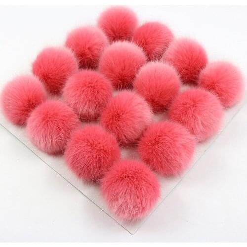 16Pcs 7Cm Big Pompom Fluffy Plush Cloth Craft DIY Soft Pon Pom Pon Wholesale Cap Accessories Faux Fox Fur BallsHome Decor
