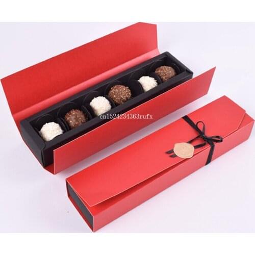 300pcs Candy Gift Boxes 12 Cavities Holes Chocolate Packaging Box for Valentines Day Rectangle Chocolate Boxes