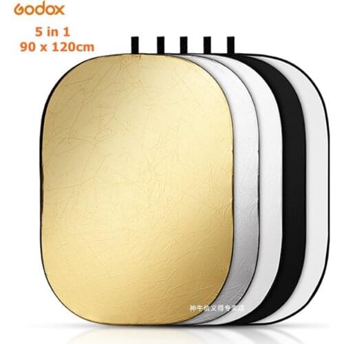 Godox 35" * 47" 90 x 120cm 5 in 1 Portable Collapsible Studio Photo Light Photography Reflector Lighting panel with Carrying Bag