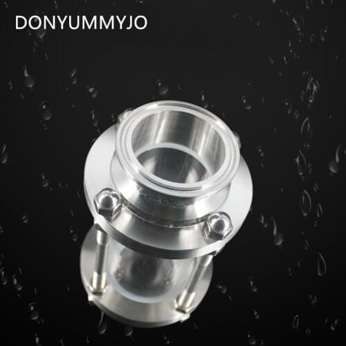 51mm 2" Tri Clamp Clover Sanitay Flow Sight Glass Diopter Fit 64mm Pipe OD 304 Stainless Steel Fitting