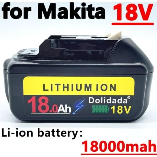 Newest Version BL1860 BL1880 18V 18000mAh Li-ion Cordless Power Tool Rechargeable Battery for Makita BL1830 BL1840 BL1850