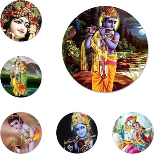 Lord krishna Brooch Pin Cosplay Badge Accessories For Clothes Backpack Decoration Gift