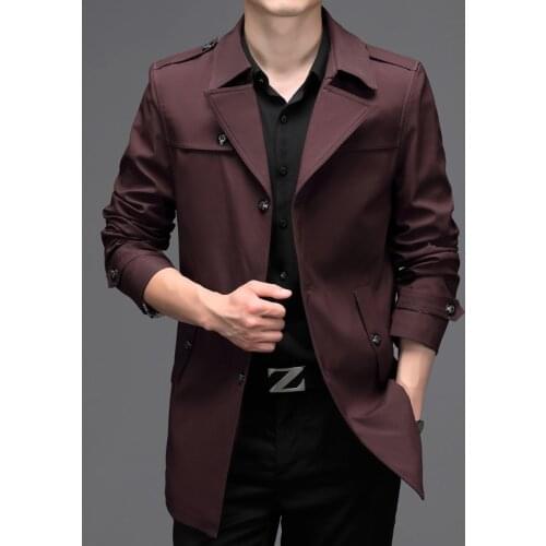 Brother Wang Men's Trench Coats