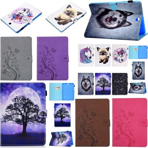 Flip Stand PU Leather Skin Shell Cover Funda Capa Case For Samsung Galaxy Tab A 9.7 T555 T550 T551 T555C P550 P555 Tablet Coque
