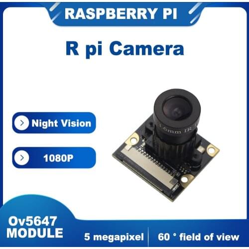 ITINIT R24 Raspberry Pi Camera Night Vision 5 MP OV5647 Focal Adjustable Camera FFC support Raspberry Pi 4B/3B+/3B/2B