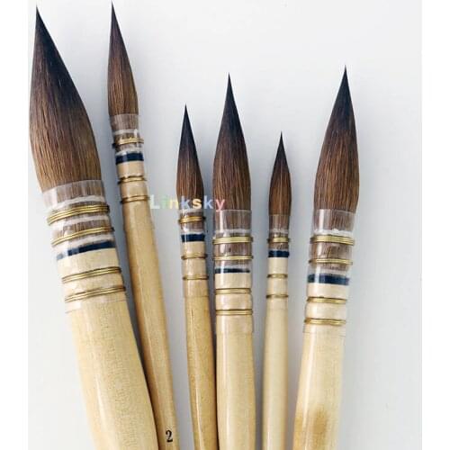 Da Vinci Watercolor Series Artissimo 428 Paint Brush, Round Pure Kolinsky Red Sable,RoundQuill brush,Available in sizes 0 to 6