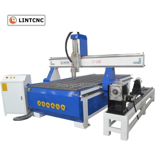 China 1325 cnc router / good price Wood engraving machine with side rotary axis