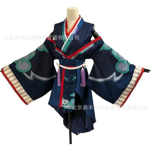 Onmyoji Yan Yan Luo SR Cosplay Costume Beautiful Skin Highly Reductive Dress+Earrings