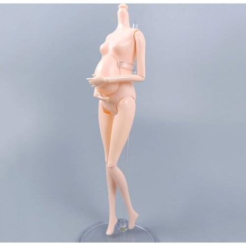 Pregnant Naked Body With Newborn Baby For 11.5" BJD Doll Accesssories For Kids Educational DIY Toy 1/6 Dolls Jointed Body