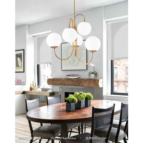 Small apartment living room lamp new restaurant lamp magic bean chandelier modern minimalist Nordic bar table lamp bedroom lamp
