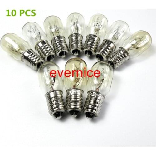 10 Pcs 220-240V E14 Screw Type Light Bulbs For Home Sewing Machine Brother