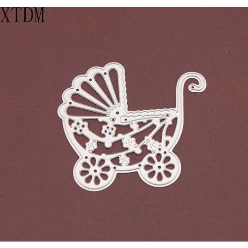 Metal craft Baby carriage paper die cutting dies for Scrapbooking/DIY Easter wedding Halloween Easter card