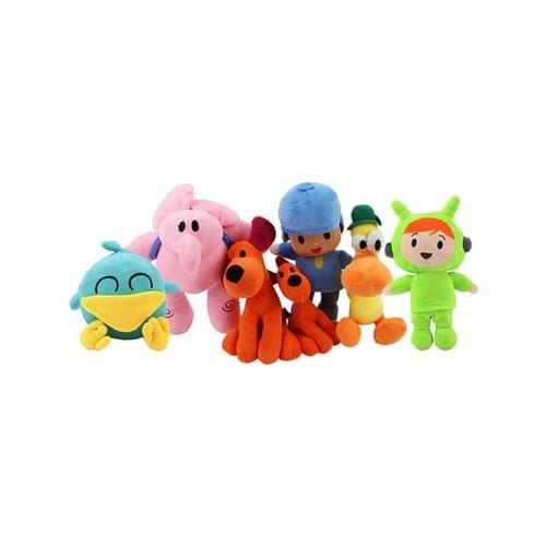 Pocoyo Kawaii Plushie Soft Toys Bird Duck Elephant Anime Plush Stuffed Toy for Girls Adult Gift Lovely Dolls Kids Toys 16~30Cm