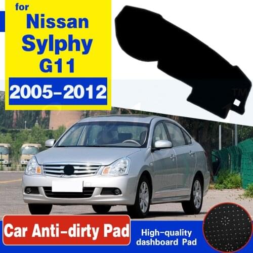 For Nissan Sylphy G11 2005~2012 Bluebird Anti-Slip Mat Dashboard Cover Pad Sunshade Dashmat Accessories 2006 2007 2008 2009 2010
