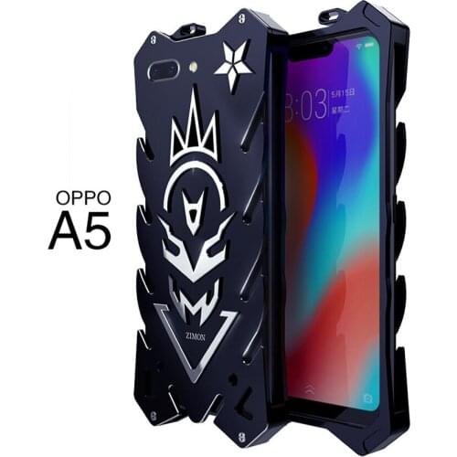OPPO A5 Zimon Luxury New Thor Heavy Duty Armor Metal Aluminum Phone Case For OPPO A5 Case 5.5"