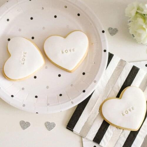 Silver Black Striped Party Disposable Paper Plate Cups Straws Napkins Snack Gift Bags Boys Baby Shower Anniversary Party