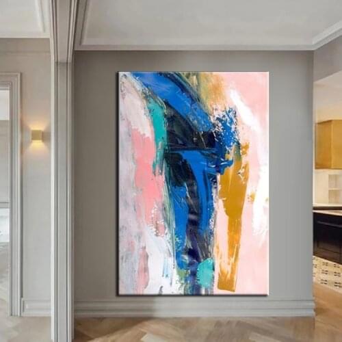 Modern Colorful Abstract 100%Hand Painted Oil Painting Canvas For Living Room Art Paintings Bedroom And Wall Home Decor No Frame