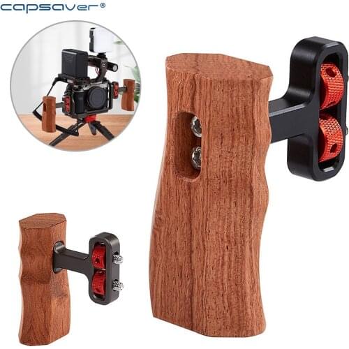 Capsaver Camera Stabilizers Bracket Handheld Tripod Side Camera Cage Hand Grip Phone Holder for Gopro DSLR Camera Smartphone