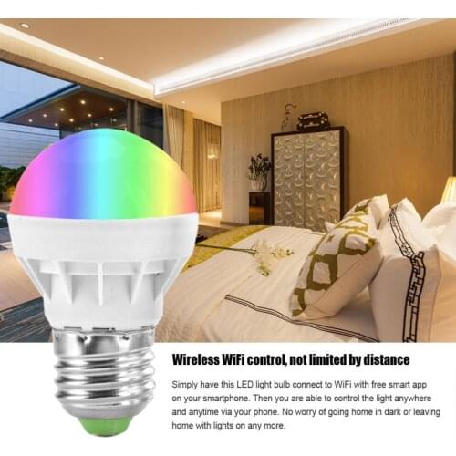 LED Lamp 3W RGB Light Bulb Color Changing LED Bulb Home Party LED Lamp with 24 Key Remote Control lampada led