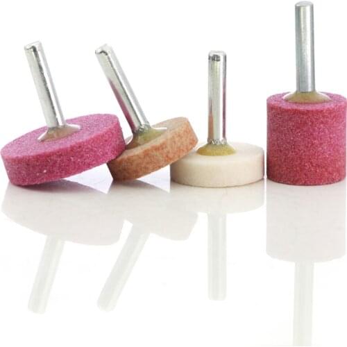 T shape mounted point brown grey white pink aluminum oxide abrasive stone shank 6mm for metal steel grinding MT027