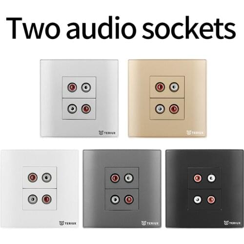 Teriux 86 type 2 audio socket PC Wall socket universal built-in socket electrical outlet