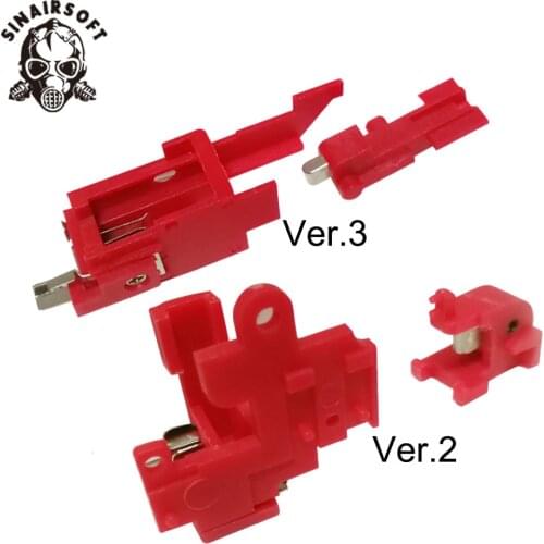 Heat Red Resistance Switch Electric Paintball shooting Hunting accessories For Airsoft AEG Version 2/3 Gearbox