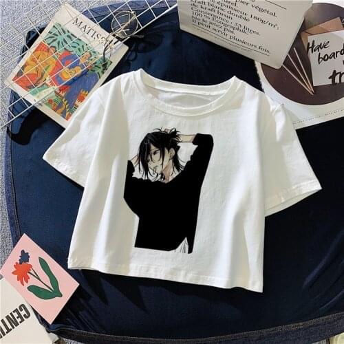 Y2K Streetwear Sexy Slim Tshirt Cropped Tops Horimiya Kun Anime T Shirt Women Harajuku Ulzzang Printed Tshirt Female Crop Top